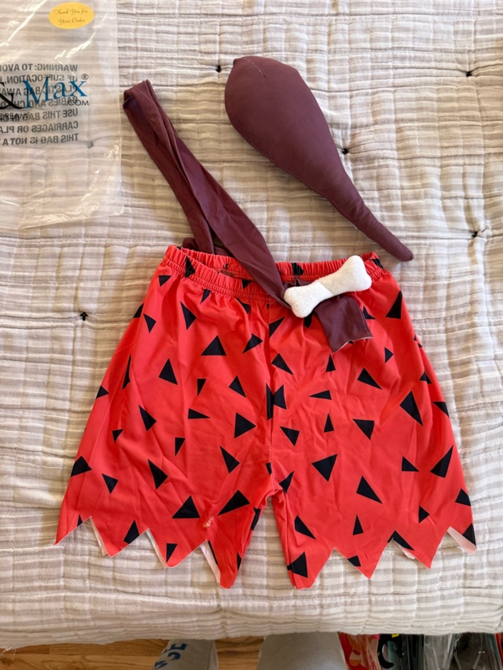 Bam Bam Flintstones costume 2T-3T like new